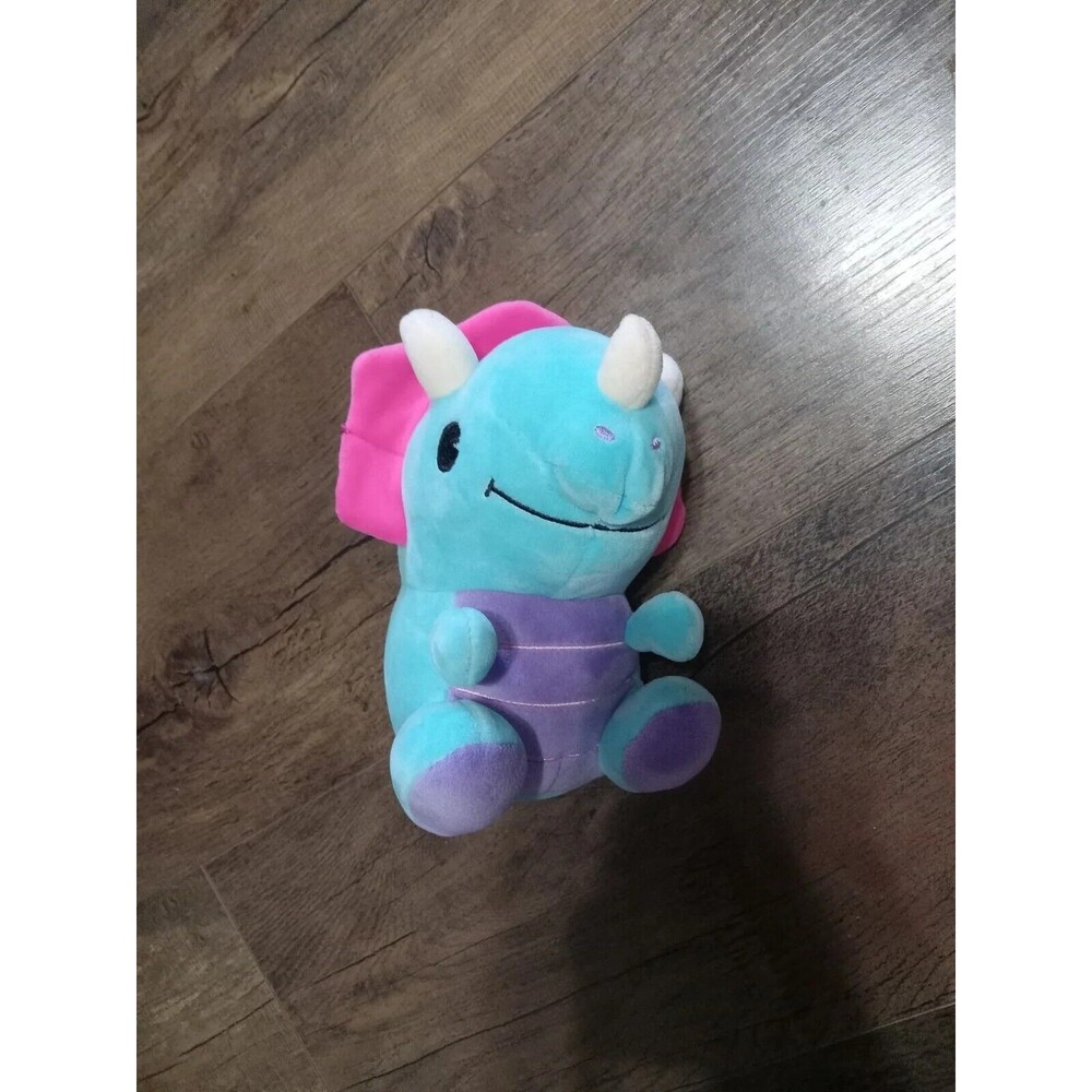 Fiesta Triceratops Dinosaur Blue Stuffed Plush Toy 6" Tall